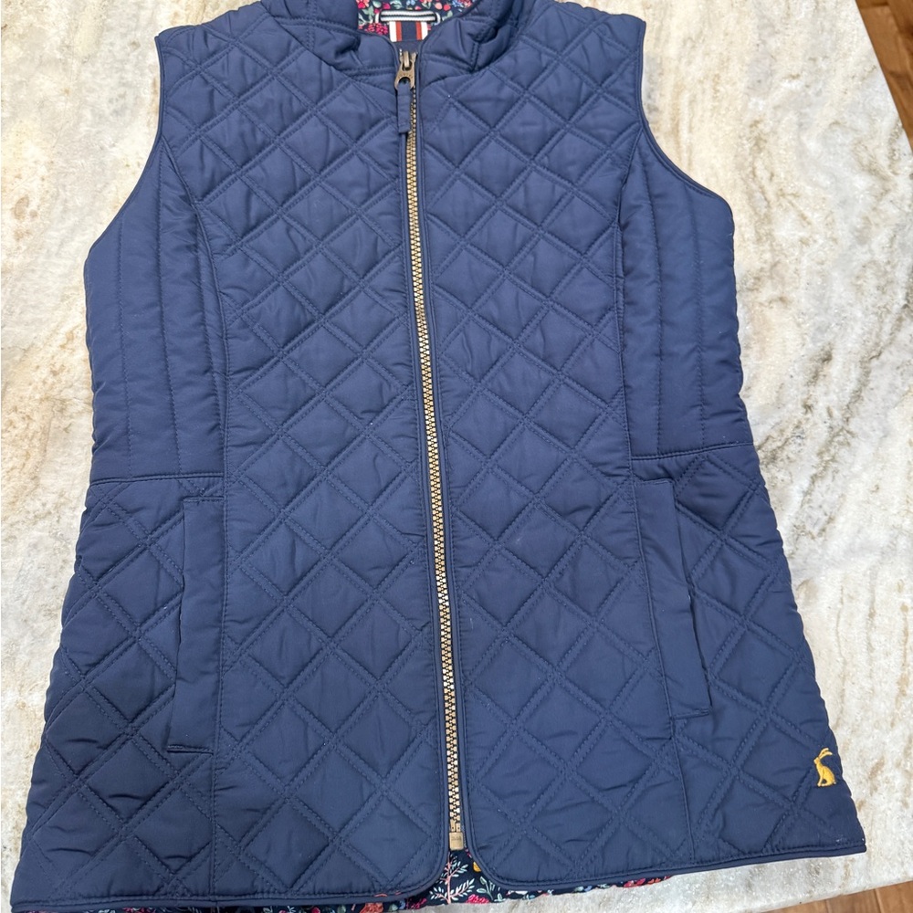 Joules Quilted Blue Vest